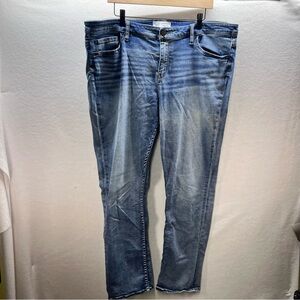 BKE Payton Mid Rise Straight Leg Jeans Womens 38/32 20-22W Denim Stretch 2963